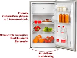 PRIMO PR175FR Koel-vriescombinatie - D - 102L - Vrijstaand - Zilver — thumbnail 7