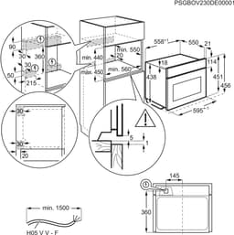 AEG OO5NK4W0M 5000 serie CombiCook - Inbouwoven - Heteluchtoven met Magnetron - 41 L — thumbnail 2