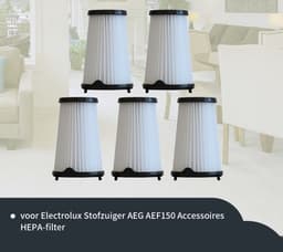 Replacements set van 5 filters geschikt voor de AEG CX7 en CX7-2 en Electrolux Ergorapido stofzuigers — thumbnail 1