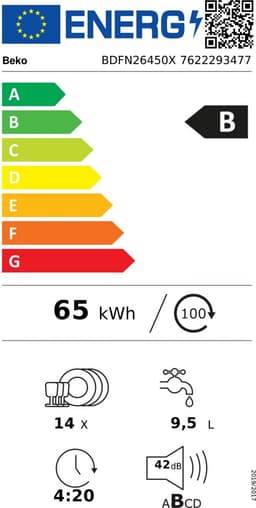 Beko BDFN26450X - HygieneShield® - Vrijstaande vaatwasser - 14 couverts — thumbnail 2