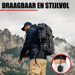 Draadloze Bluetooth Mini Speaker met Koord - IPX5 Waterbestendig - Zwart — thumbnail 6