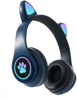 KINSI Bluetooth Gaming Headset - Stylish Kat Oor Design met LED - Verlichting! Perfect voor Meisjes, Compatibel met Alle Apparaten (Tablet / Computer / Telefoon) — thumbnail 1