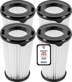 DEGG - HEPA filters geschikt voor AEG CX7, CX7-2 & QX8 - Vervangt AEF150 - Vervangingsset voor accu-stofzuigers - 4 STUK(S) — thumbnail 1