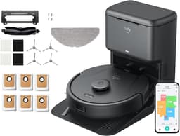 eufy Clean L60 Hybrid SES Robotstofzuiger met dweilfunctie en Vervangingssets - Robot Vacuum - 5.000 Pa Zuigkracht, Met automatisch leegstation, Bestuurbaar via smartphone — thumbnail 1