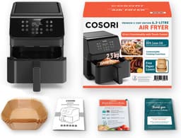 Cosori XXL Chef Edition 6.2 liter Airfryer - Met Bakpapier bakjes - 12 programma's — thumbnail 13