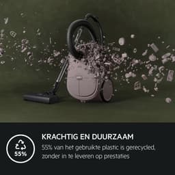 AEG AB61C1WP CLEAN 6000 - Stofzuiger met zak - Roze - Hepa filtratie - Vacuum cleaner - Alle vloertypen - 750 watt - Lang snoer 12m bereik - Compact design - 2 extra accessoires — thumbnail 3