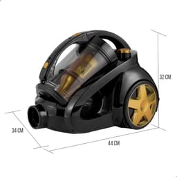 AG3100 Stofzuiger Zonder Zak - Gold - Stofzuigers - Vacuum Cleaner Zakloos - 8.5 Meter - 900W - Sterke Zuigkracht - HEPA Filter - Compact, Licht & Krachtig - Gemakkelijk Schoon Te Maken — thumbnail 9