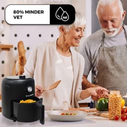 Kicinn Airfryer - Airfryer XL - Hetelucht friteuse - 3 Liter - 1000 Watt - Zwart — thumbnail 8