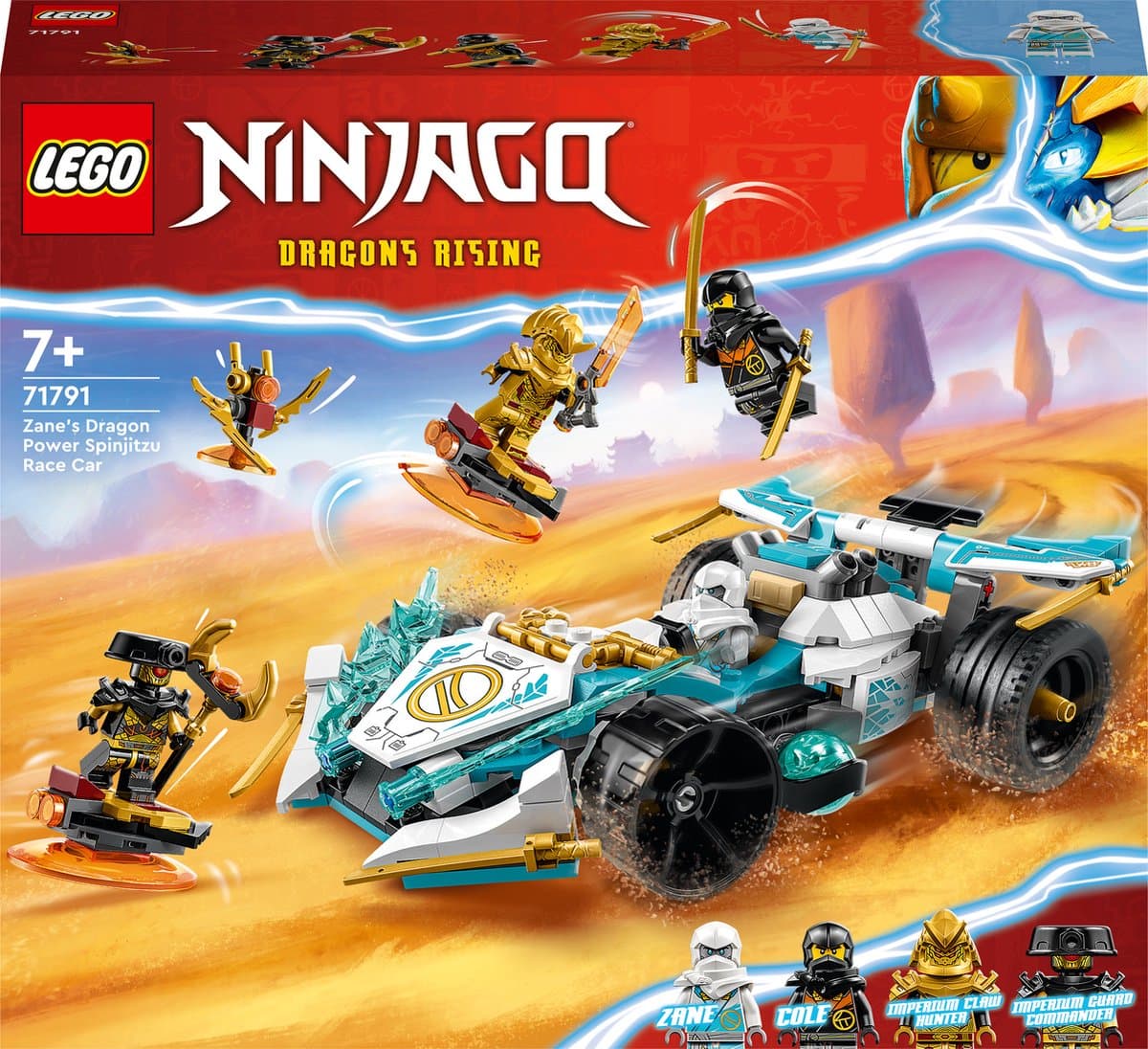 LEGO NINJAGO Zane’s drakenkracht Spinjitzu Speelgoed Auto - 71791 — afbeelding 1
