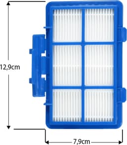 2x Dparts HEPA filter geschikt voor Philips - voor PowerGo series - hepafilter Power Go - nr. CP0538/01 - EPA10 - 432200494491 — thumbnail 2
