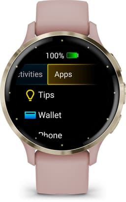 Garmin Venu 3s - Smartwatch - AMOLED-Scherm - 41mm - Dust Rose — thumbnail 11