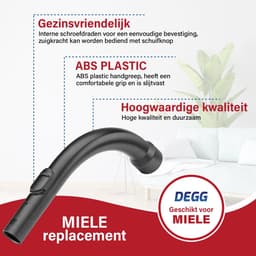 DEGG® - Pistoolgreep / Handgreep - Geschikt voor Miele - 35mm - Stofzuiger Onderdelen - Geschikt voor Miele Kliksysteem - Premium Kwaliteit — thumbnail 6