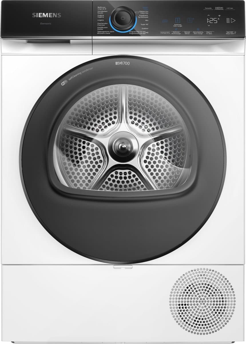 Siemens WQ35B2BSFG - iQ700 - Wasdroger - Warmtepompdroger - NL/FR display - Energielabel A+++ — afbeelding 1