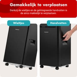 Tomado TMA9002B - Mobiele airco - 9000 BTU Airconditioning - 3 in 1 - Koelen, Ventilator, Ontvochtiger - Afdichtingskit - Tot 80 m3 - Zwart — thumbnail 9
