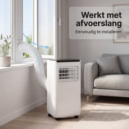 Komodo Mobiele Airco 9000 BTU – 3-in-1 Airconditioner (Koelen, Ventileren & Ontvochtigen) – Met Afvoerslang & Afstandsbediening – Mobiele Airconditioning — thumbnail 3
