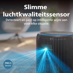 Philips PureProtect 3400 Series - Luchtreiniger en Bevochtiger - CADR 300m3/u - Ruimtes tot 78m2 - 3 Laags HEPA Filtratie - Air+ App - Ultrastil - Nachtlampje - Zwart - AC3421/13 — thumbnail 11