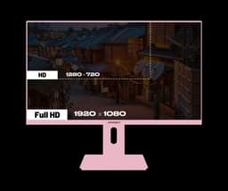 JAPANNEXT Gaming Monitor 23.8" IPS Full HD (1920x1080) 165Hz 1ms Pastel Roze | JN-I238F165-HSP-PK — thumbnail 5