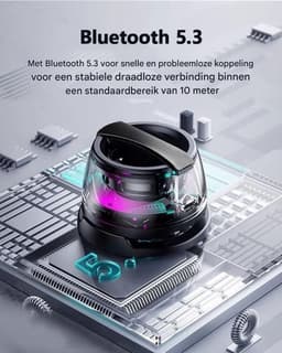 carmdering - Magnetische Bluetooth Luidspreker -draadloze Bluetooth Mini Speaker - Draagbare Speaker - Mini Audio Systeem - Bluetooth 5.3 Connectiviteit - Sterke Magnetische Houder - Duurzaam ABS Materiaal - Ideaal Voor Outdoor Reizen - 1 Stuk — thumbnail 4