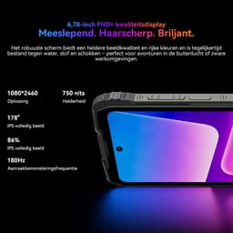 Blackview ROCK 3 - Robuuste Smartphone - 4G - 24GB RAM - 256GB ROM - 6.78inch 120Hz - 10000mAh Robuuste Telefoon - Android 16 - NFC - GPS - Zwart — thumbnail 13