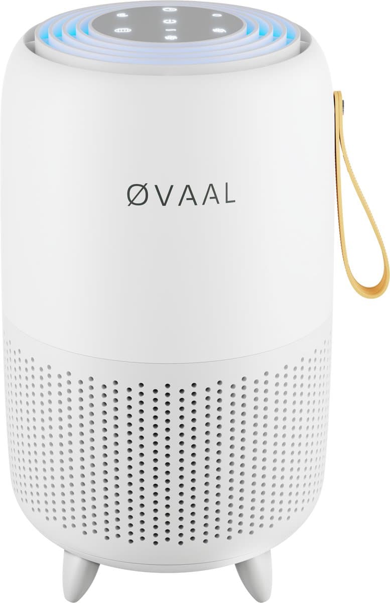 Øvaal Luchtreiniger - Air Purifier - met vervangbaar HEPA13 Filter + koolstoffilter - 250 m³/u - Helpt tegen stof, huisstofmijt, hooikoorts en allergie - Slaapstand en Automatische Stand - Luchtkwaliteit Indicator — afbeelding 1