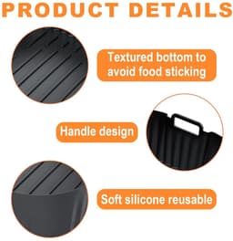 Cosensi - Silicone Shape Air Fryer Accessoires - Bakvorm - 2x Moulds - Silicone Oliekwast - Geschikt voor Philips Airfryer 5000 Series XXL - 7.2 L — thumbnail 5