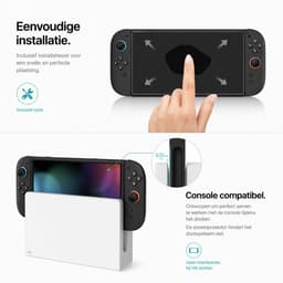 Screenprotector geschikt voor Nintendo Switch 2 met montage frame - Set van 3 stuks - Sounix - Screenprotector Tempered Glass - Gehard Glas — thumbnail 9