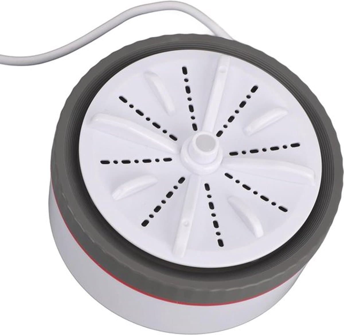 Draagbare mini turbo wasmachine in grijs met timer en verstelbare instellingen, USB-aangedreven voor het snel en eenvoudig wassen van kleine kledingstukken — afbeelding 1
