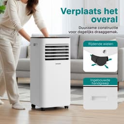 SereneLife Mobiele Airco 7000 BTU - Airconditioner met Afvoerslang - 3-in-1 Koelen, Ventileren en Ontvochtigen - Inclusief Raamafdichtingskit - Stil 54 dB — thumbnail 6