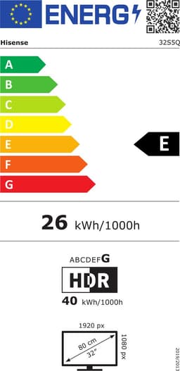 Hisense 32S5Q SmartTV - 32 inch - DécoTV - Hi-QLED Colour - Art-Inspired Design - Gallery Mode - Art Gallery - Dolby Atmos - FHD Resolution - High Contrast - Versitile Fit - Fluid Central Stand — thumbnail 2