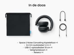 soundcore Space 2 by Anker, Active Noise Cancelling Koptelefoon, Comfortabele Pasvorm, 50H Speeltijd, LDAC Hi-Res Draadloze Audio, Dual Connection, Helderre Gesprekken, Bluetooth 6.1, Nap Mode, Draagdetectie — thumbnail 7