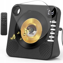 CD-speler - Draagbare Bluetooth-luidspreker - 4000mAh Batterij & Bluetooth 5.0 - Transparant Schuifdeksel & Afstandsbediening - Slaaptimer & Herhaalfunctie - Voor Thuis & Onderweg — thumbnail 4