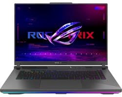 ASUS ROG Strix G16 G614FM Gaming Laptop | 16" 2,5K WUXGA 16:09 165Hz IPS Display | AMD R9-9955HX | 16GB RAM | 1TB SSD | NVIDIA RTX 5060 | Win11 Home | QWERTZ | Eclipse Gray