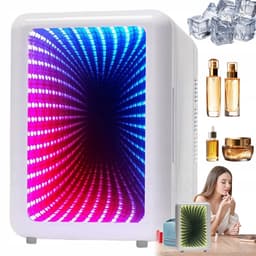 Mini Koelkast - Cosmetische Koelkast - Skincare Fridge - 4L - 12V/220V Koel & Warm - LED 7-kleuren & Spiegeltouchscreen - Stil 25dB - Voor Thuis, Auto & Huidverzorging — thumbnail 8