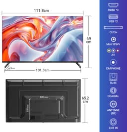 ANTTEQ Q50-AGU1.Q1 - 50 Inch (126 cm) 4K UHD QLED Smart TV - Android TV - Dolby Atmos — thumbnail 6