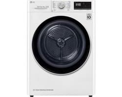 LG RH80V9AV4N warmtepompdroger 8 kg met Dual Inverter Heat Pump voor sneller en energiezuinig drogen - Auto Cleaning Condenser voor duurzaam rendement en ThinQ slimme bediening. Energieklasse A+++