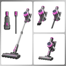 Krachtig Stofzuiger Zonder Zak - Stofzuigers - Vacuum Cleaner Zakloos - Draadloze - 550W - Sterke Zuigkracht - HEPA Filter - Anti-Haar-Wickel-Bürste - voor dierenharen, tapijt en harde vloeren - gering gewicht — thumbnail 7