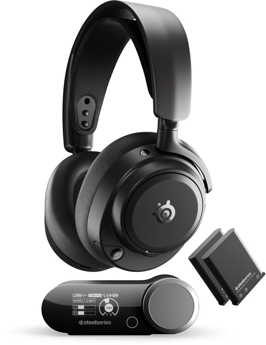 SteelSeries - Arctis Nova Pro Omni - Hi-Res Wireless Certified Gaming Headset - Black — afbeelding 1