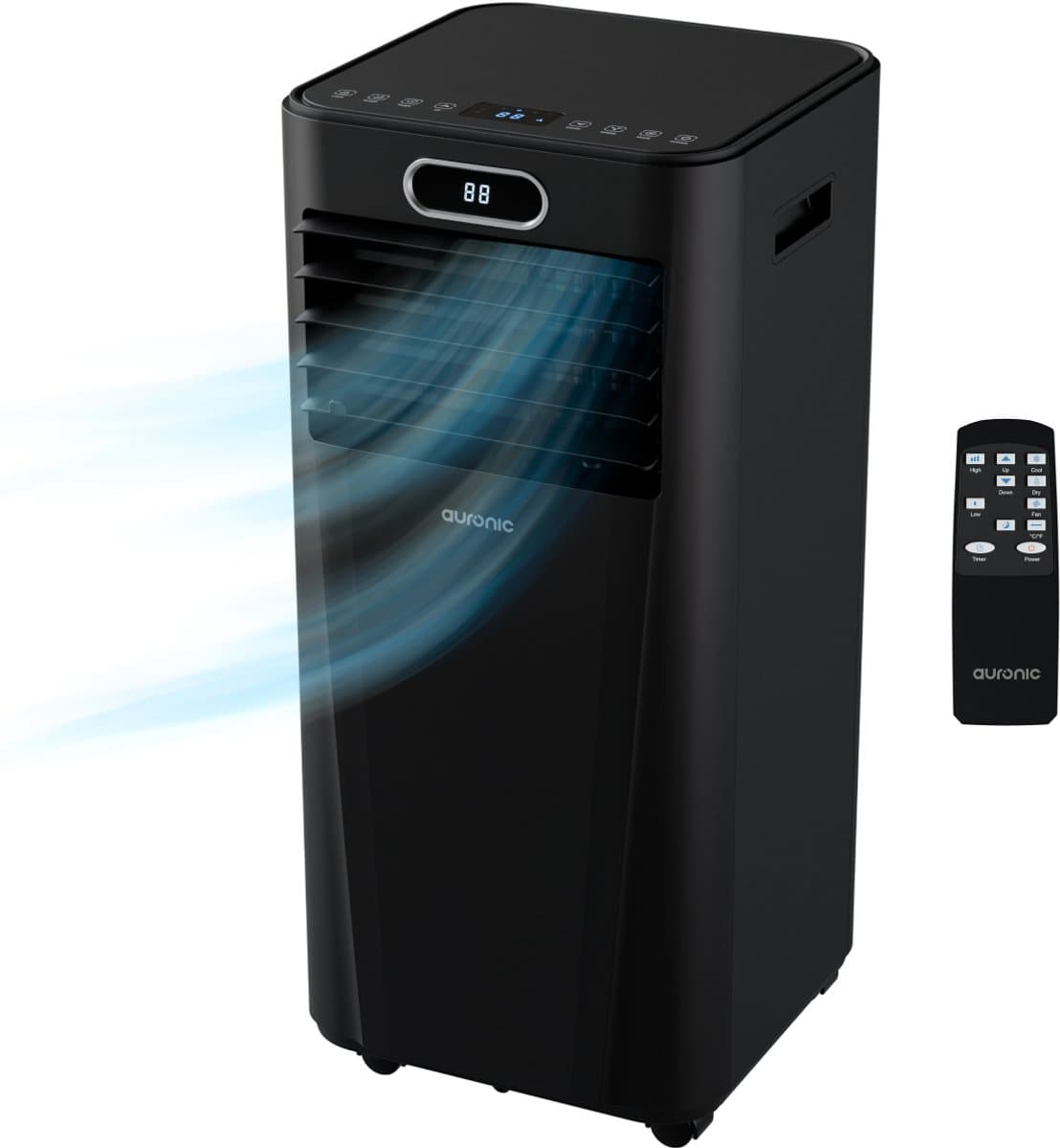 Auronic Mobiele Airco - 7.000 BTU - 3-in-1 - Airconditioning met 2 Raamafdichtingskits - Ventilator - Ontvochtiger - Tot 20m² - Zwart — afbeelding 1