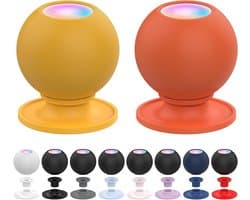 For Google Home Pod Mini Holder Plain Silica Gel Stand, No Screws Required, Speaker Accessory Rack, Space Saving for Kitchen, Bathroom and Bedroom (Google Home Pod Mini, Dark Blue)