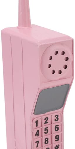 Store_8 - Vintage Retro Brick Mobiele Telefoon - Opblaasbare Telefoon Ornament - Lichtgewicht en Draagbaar - Roze - Decoratie voor Thuis - Retro Stijl — thumbnail 2