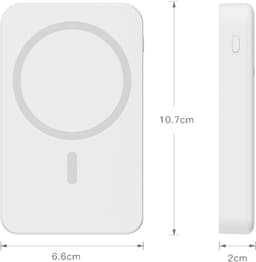 LuminexPro Super Mini Powerbank 10000mAh – 22.5W Snellaadfunctie – Bekabeld & Draadloos Opladen – Compact & Lichtgewicht – Voor iPhone, Samsung, Huawei en Meer — thumbnail 2