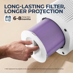 LUMÈ STORE Luchtreiniger & Luchtbevochtiger 2-in-1 – HEPA H13 Filter – Tegen Allergie, Rook & Huisdierenhaar – Stil – 35-60m – Wit — thumbnail 2