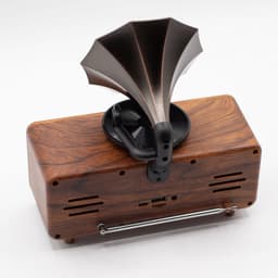 Retro Mini Dubbele Grammofoon Luidspreker - Bluetooth — thumbnail 3