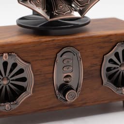 Retro Mini Dubbele Grammofoon Luidspreker - Bluetooth — thumbnail 2