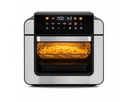 Royal Swiss® Airfryer Oven 15L XXL – Heteluchtfriteuse – 1800W – 9 Programma’s – PFAS Vrij – Inclusief Accessoires
