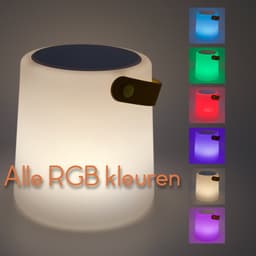 Quantixx Draagbare Bluetooth Speaker met RGB LED Lamp – Sfeerverlichting & Muziek in één - USB-C oplaadbaar - Multicolor - Dimbaar — thumbnail 3