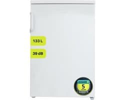 Exquisit KS16-V-H-010DW - Koelkast Tafelmodel - 133 Liter - 5 Jaar Garantie - Energielabel D - LED verlichting - 39dB - Wit