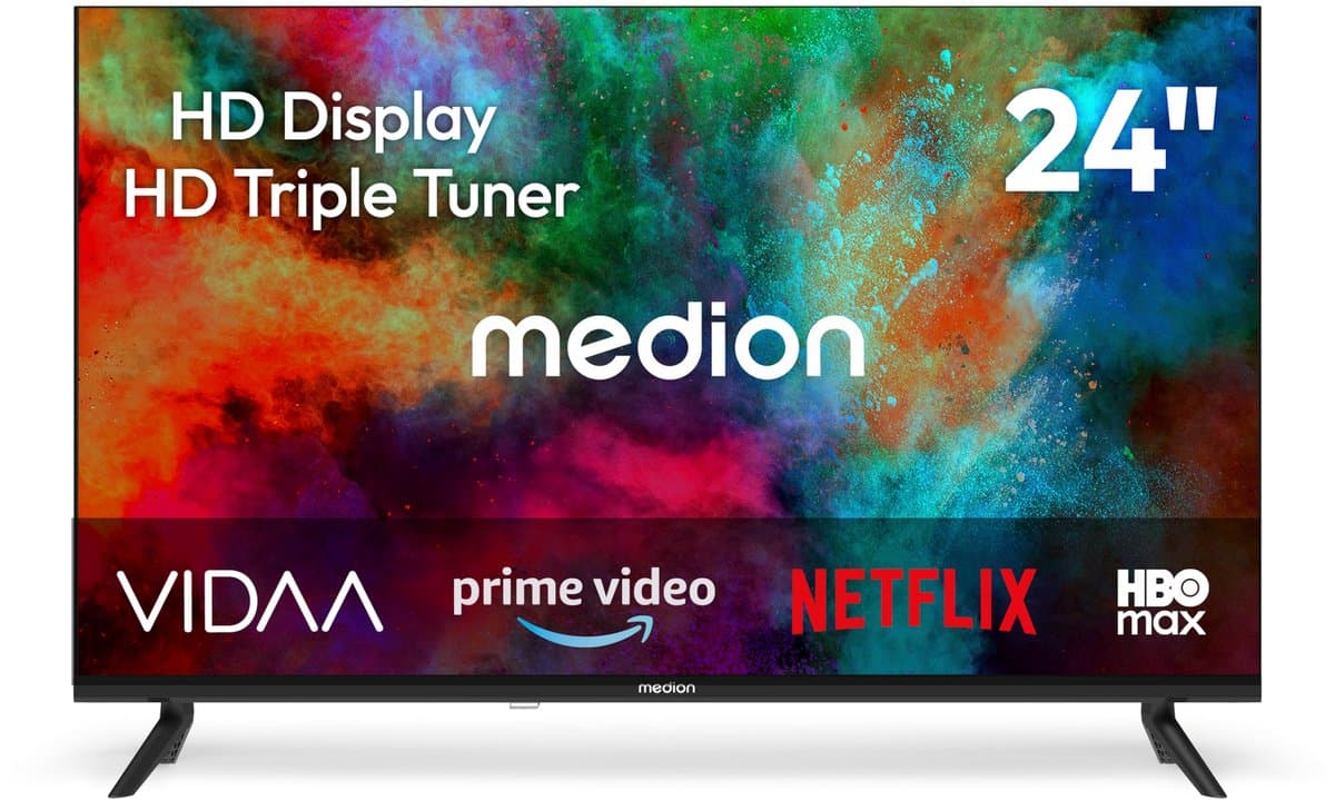 MEDION 59,8 cm (24 inch) HD-televisie (VIDAA, Smart TV, Prime Video, PVR, HD-triple-tuner, MD 824102) — afbeelding 1