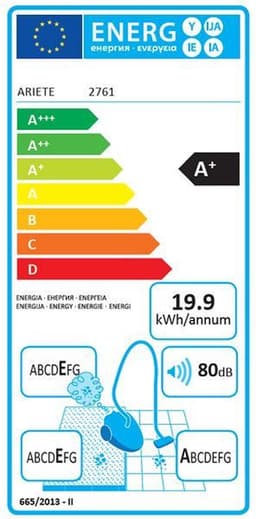 Ariete Handy Force - steelstofzuiger en kruimelzuiger -HEPA filter - 5 meter snoer - 600 Watt - voor alle vloeren — thumbnail 2