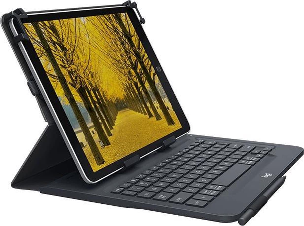 Logitech Keyboard Universal + Foliohülle Bluetooth 3.0 [DEU] QWERTZ (920-008337)(bl) VE 1 Stück — afbeelding 1